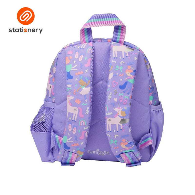 Smiggle Ready Set Go Teeny Tiny Backpack - Lilac Coral-zoom-