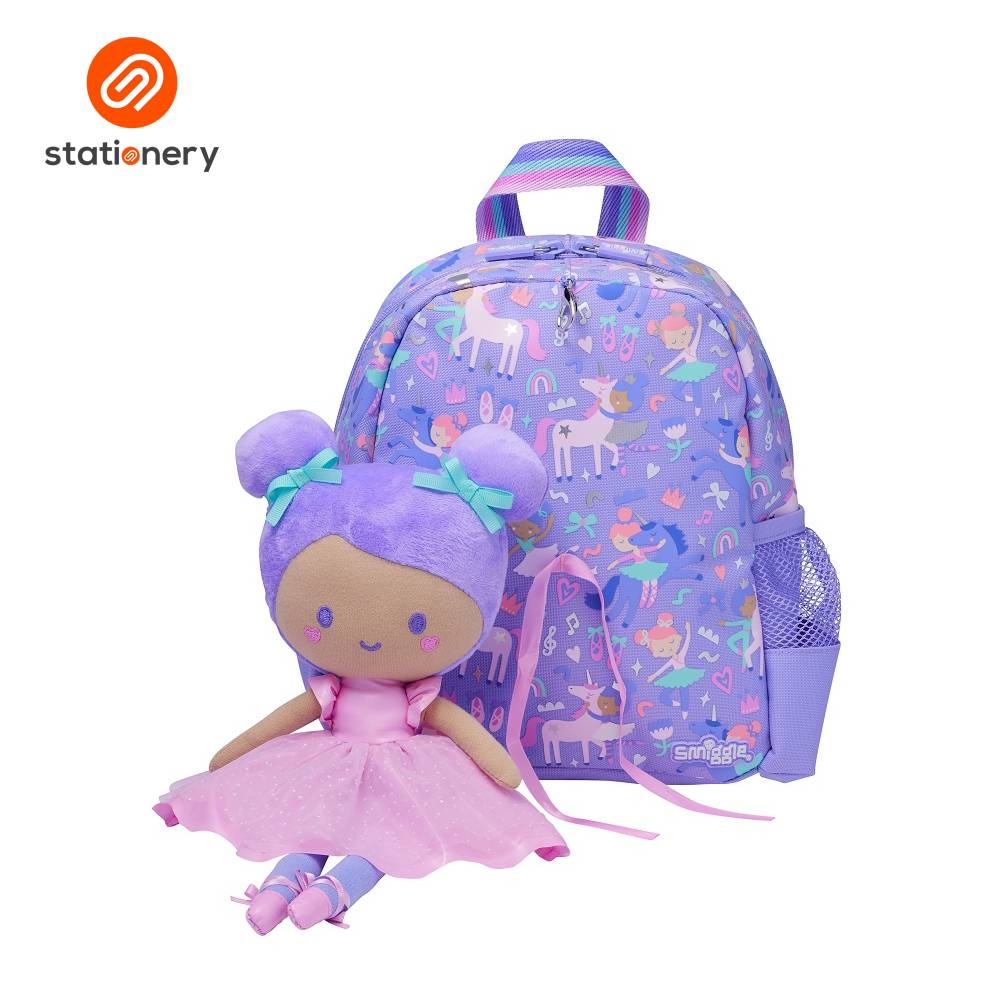 Smiggle Ready Set Go Teeny Tiny Backpack - Lilac Purple-2