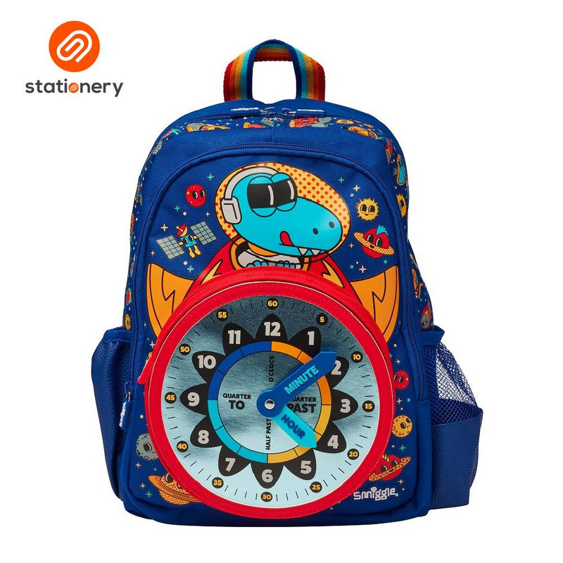 Smiggle Ready Set Go Junior Character Backpack - Navy-zoom-