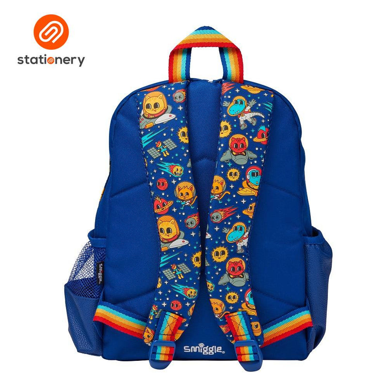 Smiggle Ready Set Go Junior Character Backpack - Navy-zoom-