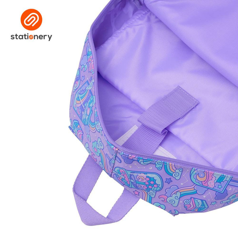 Smiggle Trailblazer Classic Attach Backpack - Lilac-zoom-