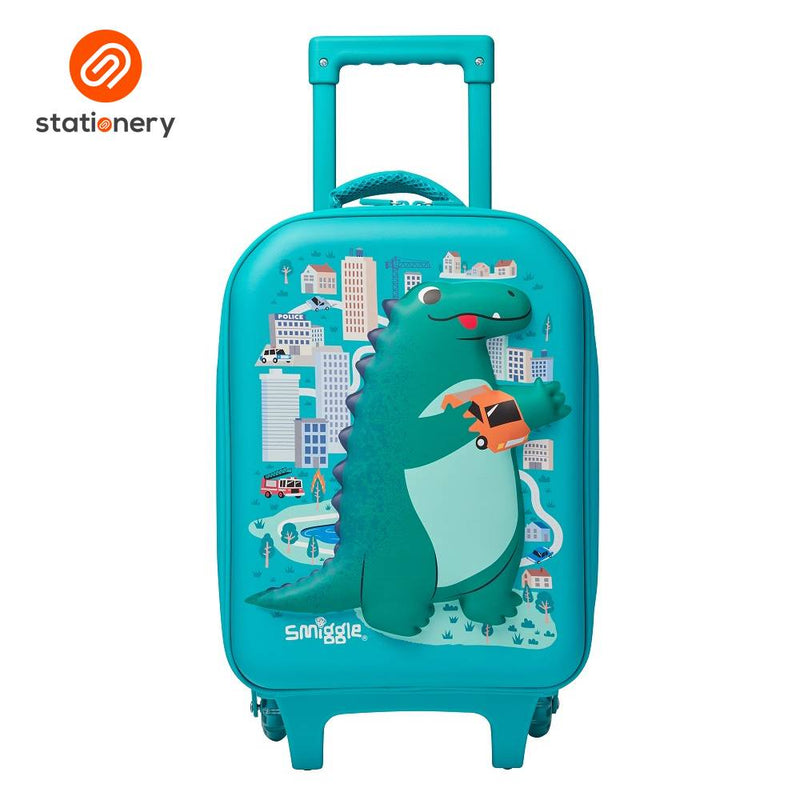 Smiggle Adventurous Junior Hardtop Trolley - Green-zoom-