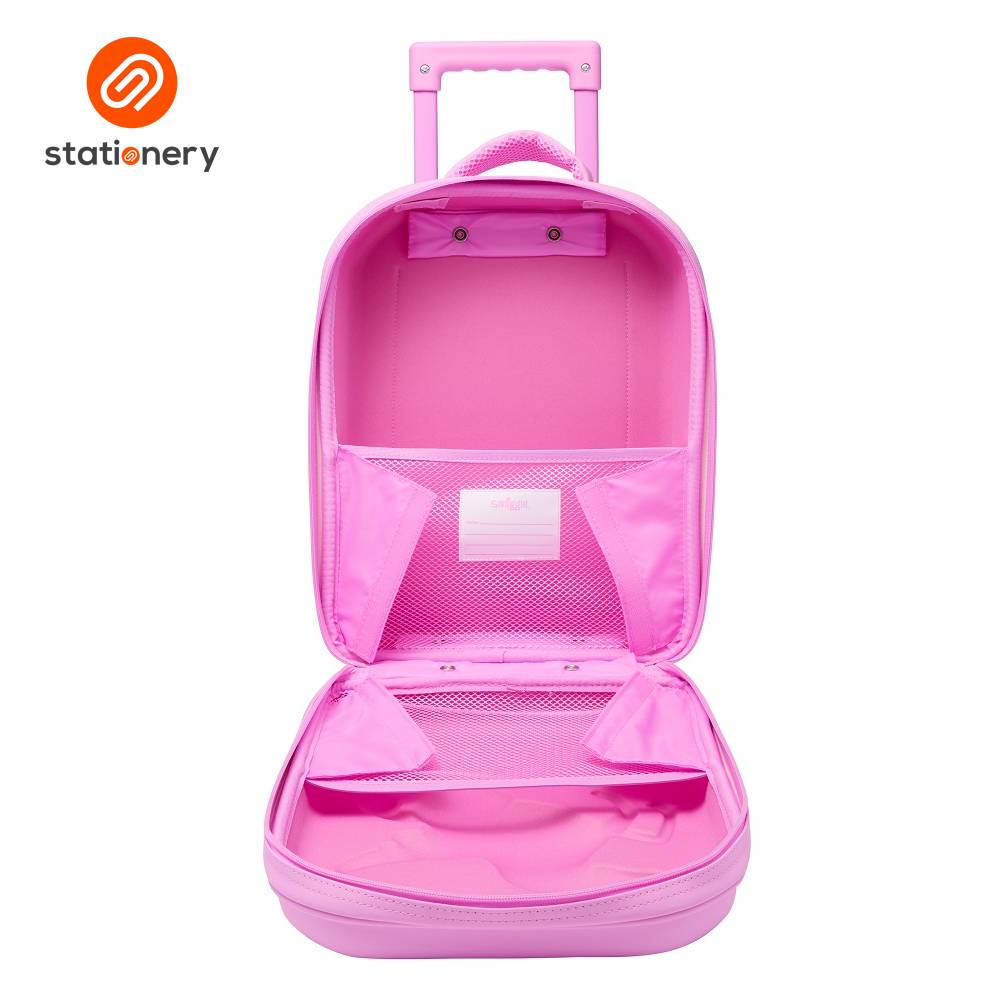 Smiggle Adventurous Junior Hardtop Trolley - Pink-zoom-3