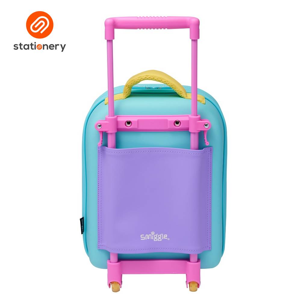 Smiggle Ready Set Go Teeny Tiny Hardtop Trolley Bag - Aqua-zoom-4