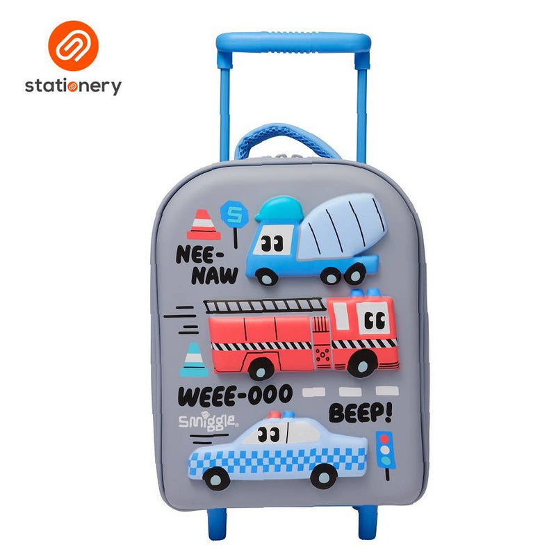 Smiggle Ready Set Go Teeny Tiny Hardtop Trolley Bag - Grey-zoom-