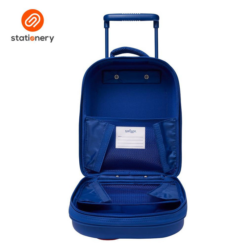Smiggle Ready Set Go Teeny Tiny Hardtop Trolley Bag - Navy-zoom-