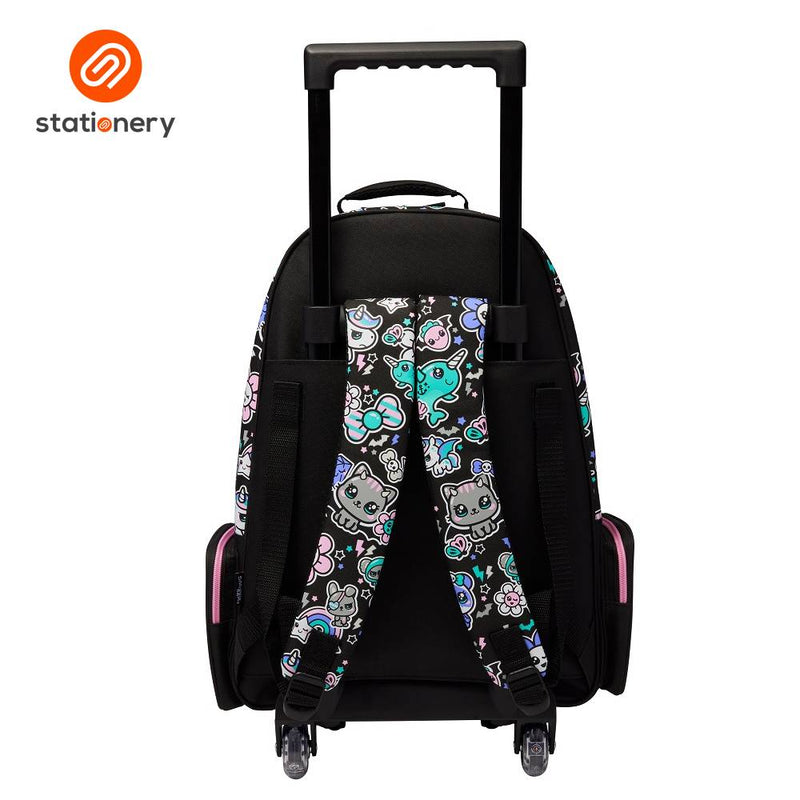 Smiggle Trailblazer Trolley Backpack - Black Mix-zoom-
