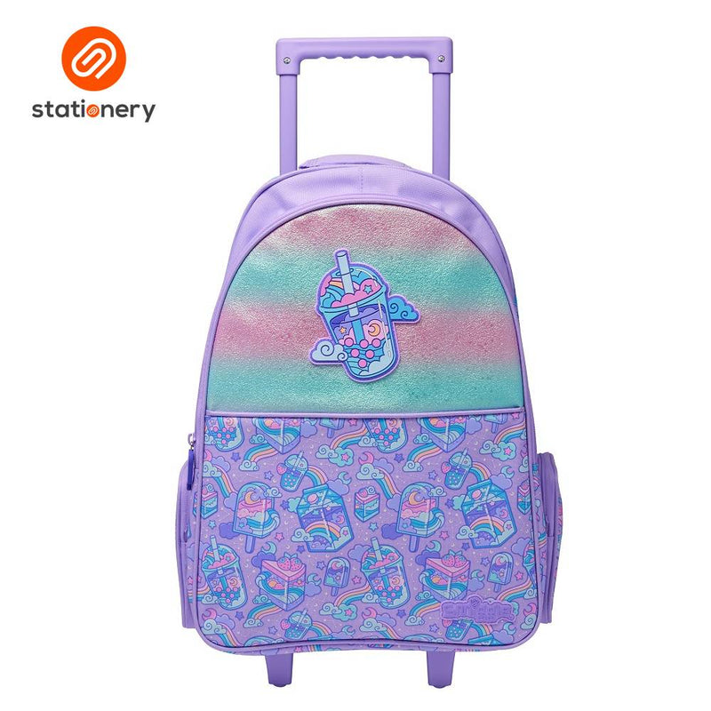 Smiggle Trailblazer Trolley Backpack - Lilac-zoom-