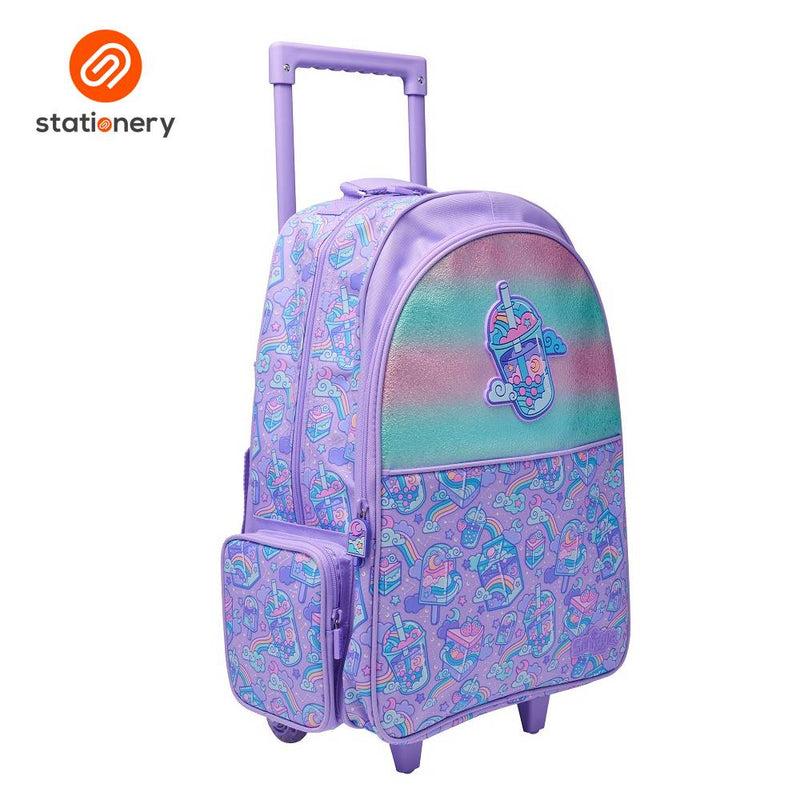 Smiggle Trailblazer Trolley Backpack - Lilac-zoom-