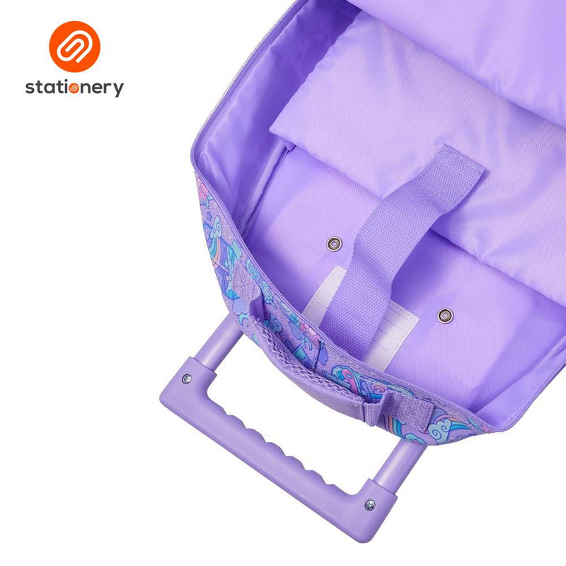 Smiggle Trailblazer Trolley Backpack - Lilac-zoom-
