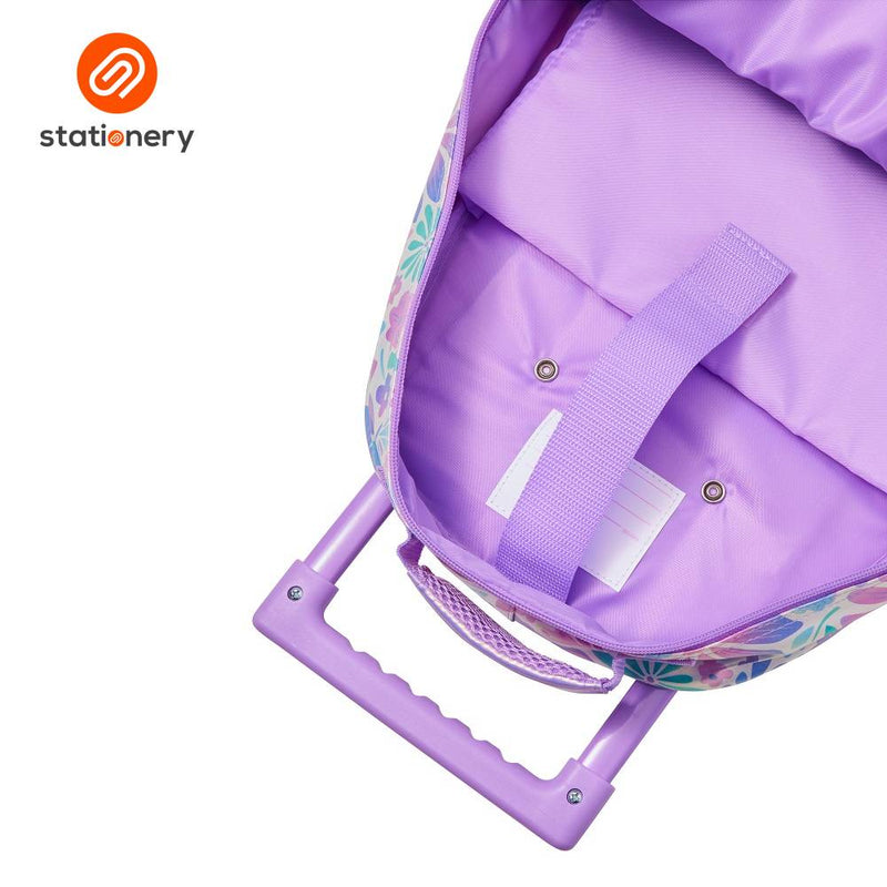 Smiggle Bloom Trolley Backpack With Light Up Wheels - Mix-zoom-