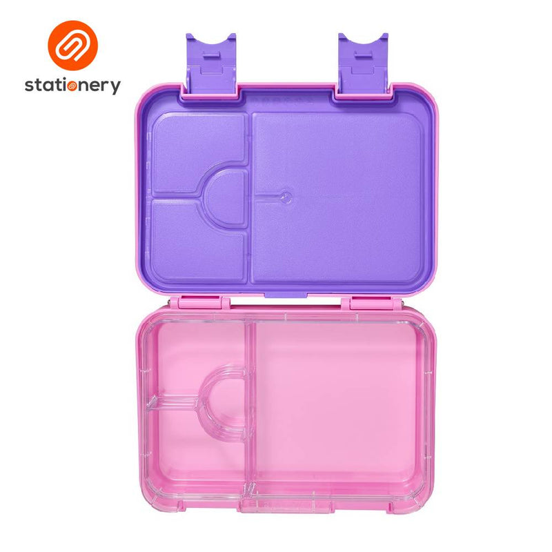 Smiggle Adventurous Medium Bento Lunchbox - Pink-zoom-