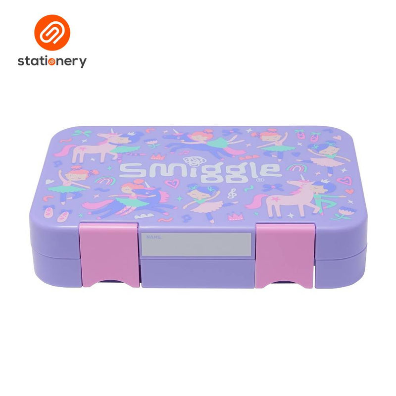Smiggle Ready Set Go Medium Bento Lunchbox - Lilac-zoom-