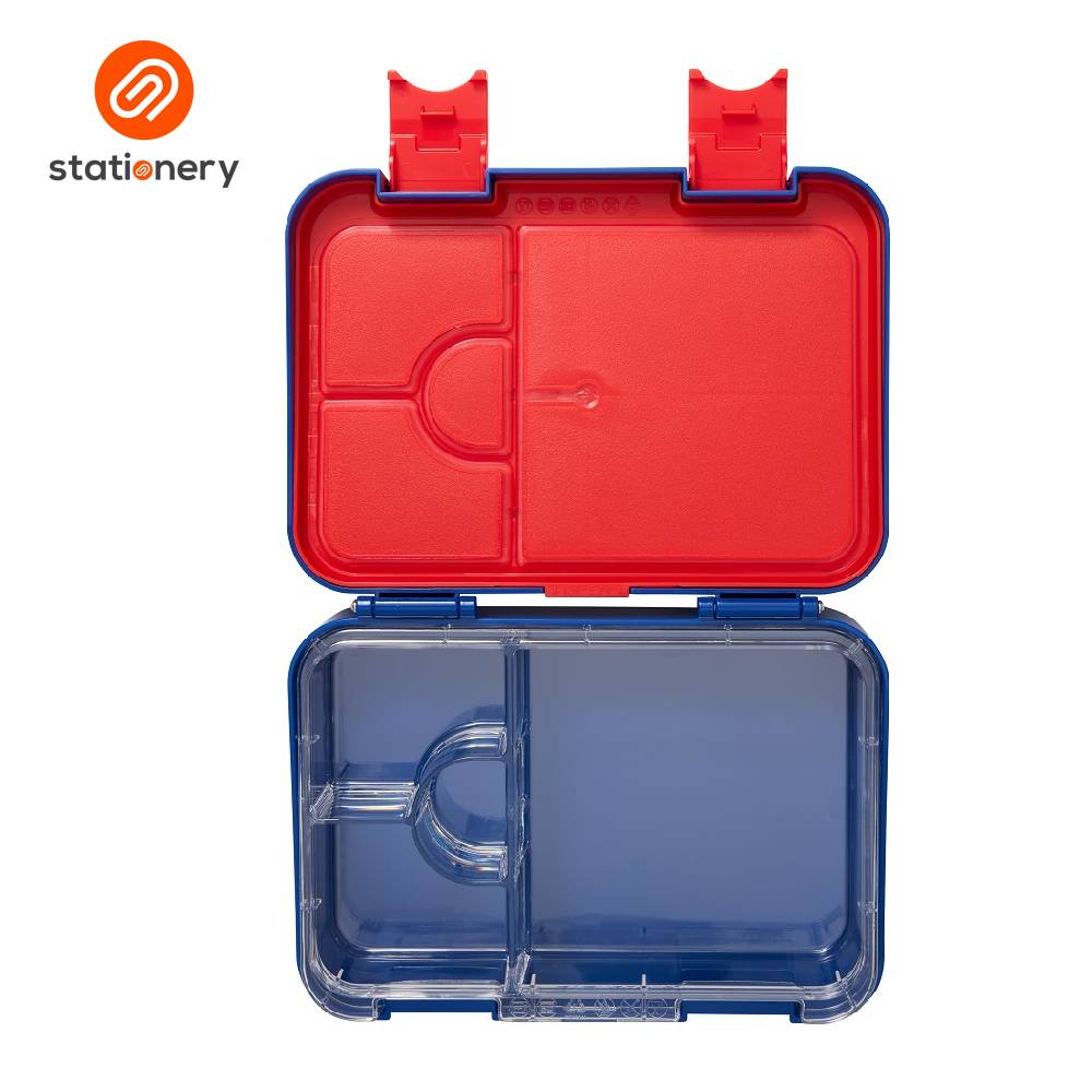 Smiggle Ready Set Go Medium Bento Lunchbox - Navy-zoom-2