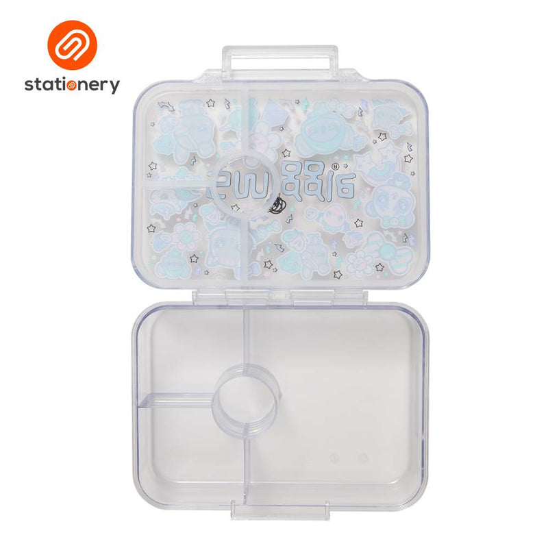 Smiggle Trailblazer Medium Bento Lunchbox - Black Mix-zoom-
