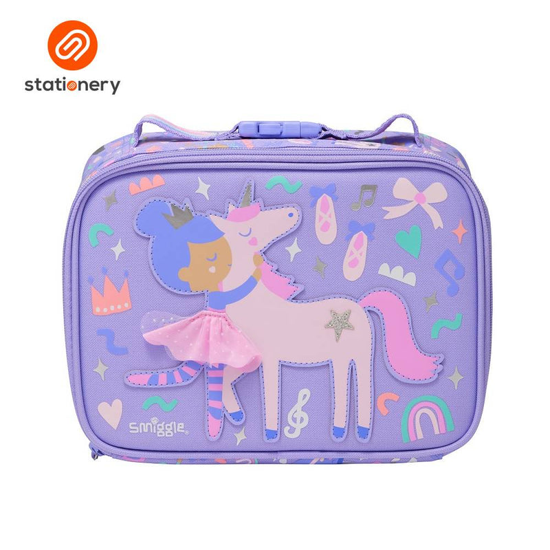 Smiggle Ready Set Go Teeny Tiny Square Lunchbox - Lilac-zoom-