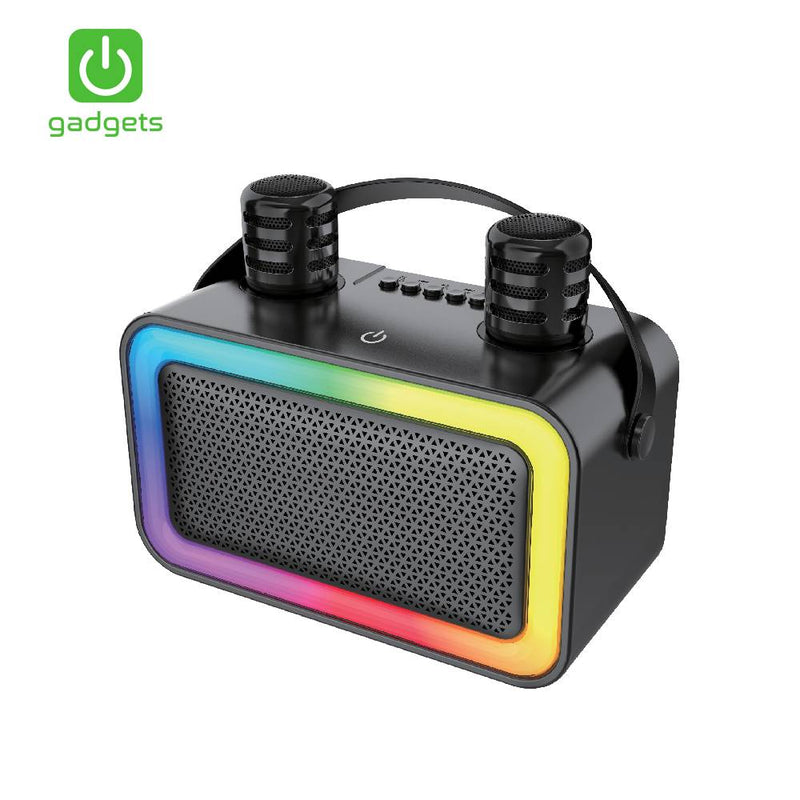Gadgets Mini Portable Karaoke with 2 Mic-zoom-