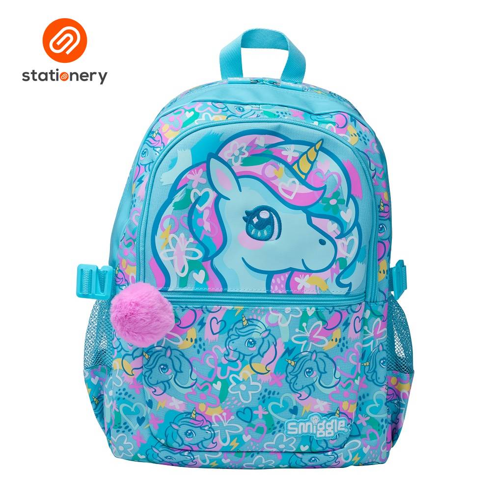Smiggle Bright Eyes Classic Attach Backpack - Mint