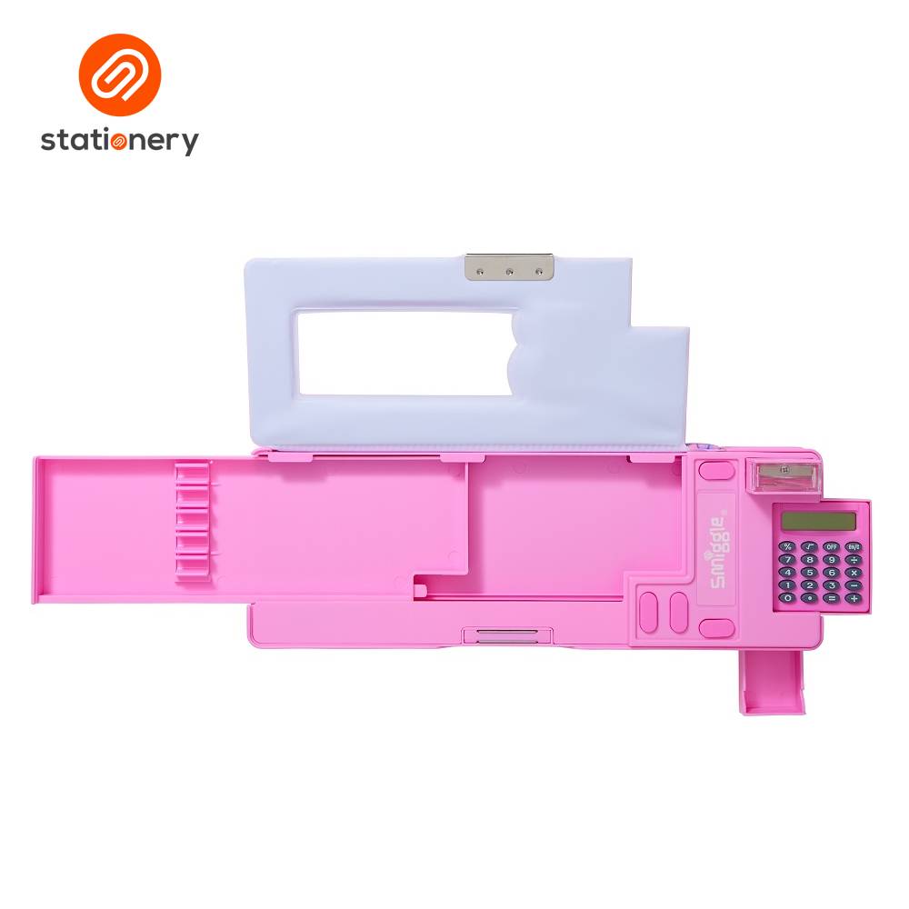 Smiggle Bright Eyes Pop Out Pencil Case - Pink