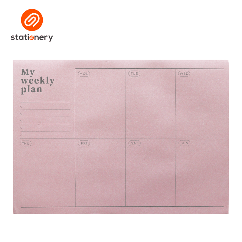 2026 Weekly Planner 52 Sheets A4 - Purple-zoom-