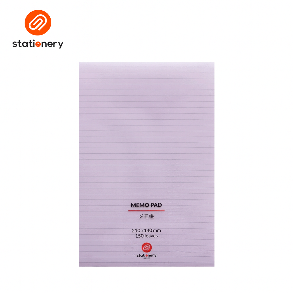 Ruled Memo Pad 150 Sheets 21x14cm