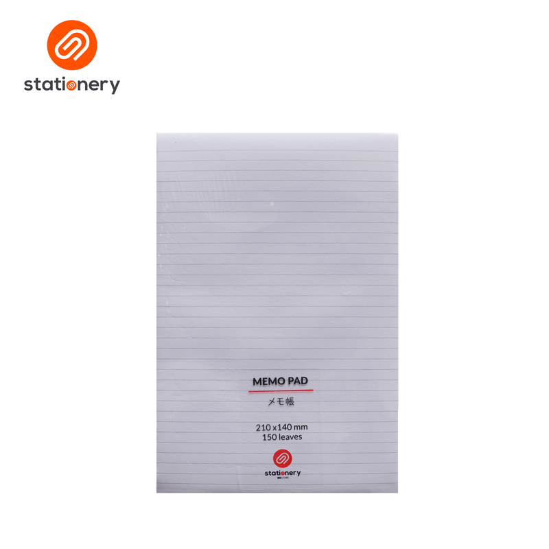 Ruled Memo Pad 150 Sheets 21x14cm - Purple-zoom-