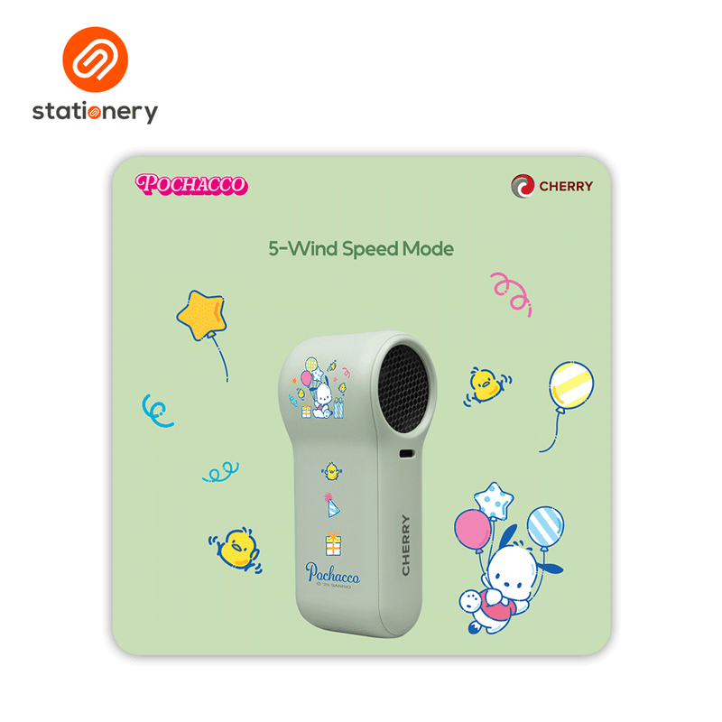 Sanrio Characters and CHERRY Nano Pocket Fan-zoom-