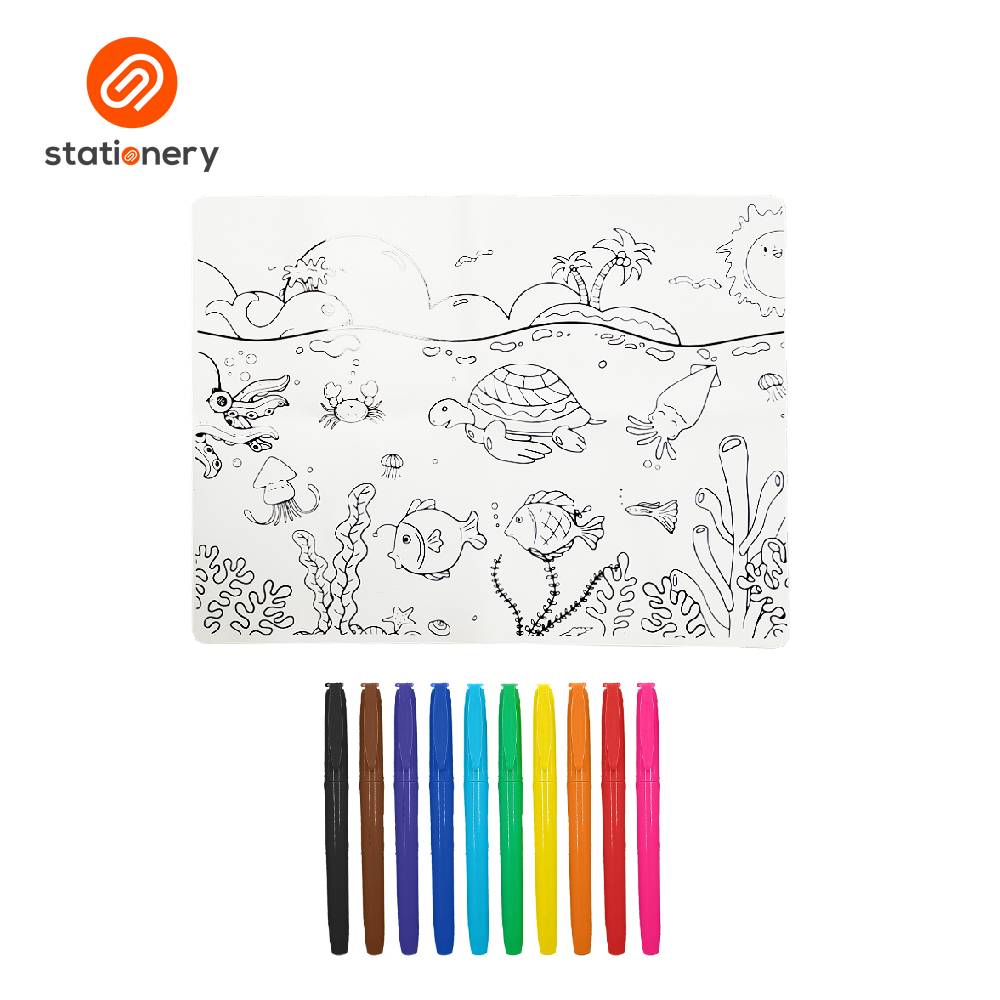Washable Fun Craft Color Placemat Kit-4