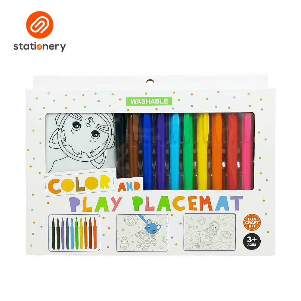 Washable Fun Craft Color Placemat Kit-5