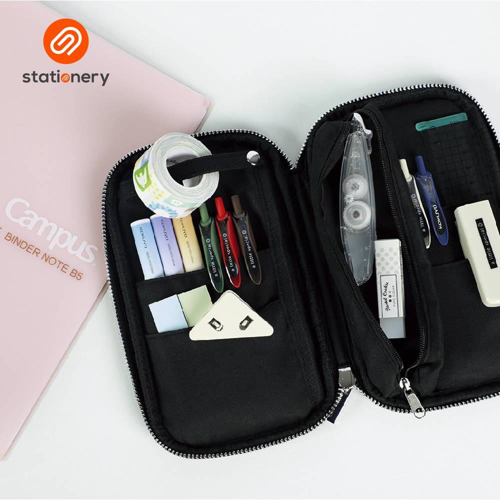 Kokuyo Pencase <Pancase> - Black-4