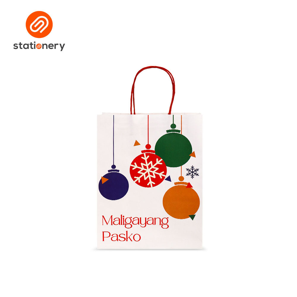 Maligayang Pasko White Gift Bag Pack of 3 - Medium-zoom-6