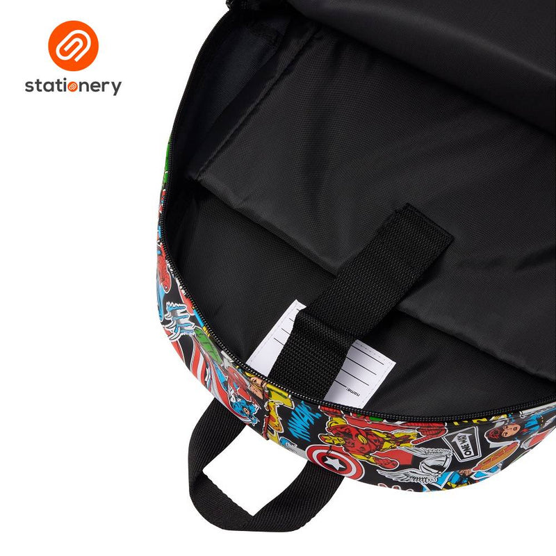 Smiggle Marvel Classic Backpack - Black-zoom-