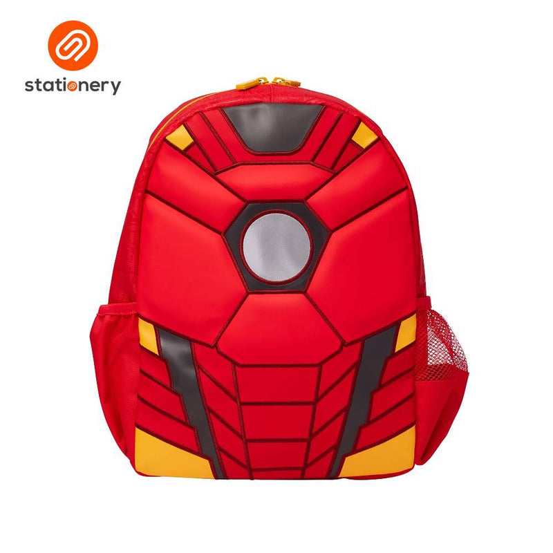 Smiggle Marvel Iron Man Junior Hoodie Backpack - Red-zoom-