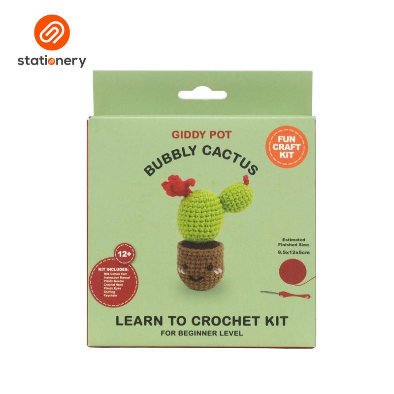 Succulents Crochet Fun Craft Kit - Bubbly Cactus-zoom-
