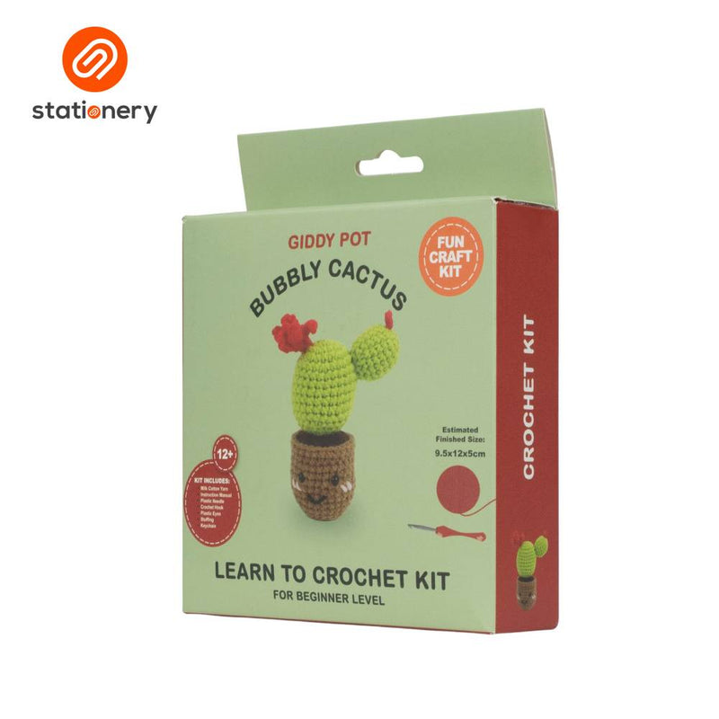 Succulents Crochet Fun Craft Kit - Bubbly Cactus-zoom-