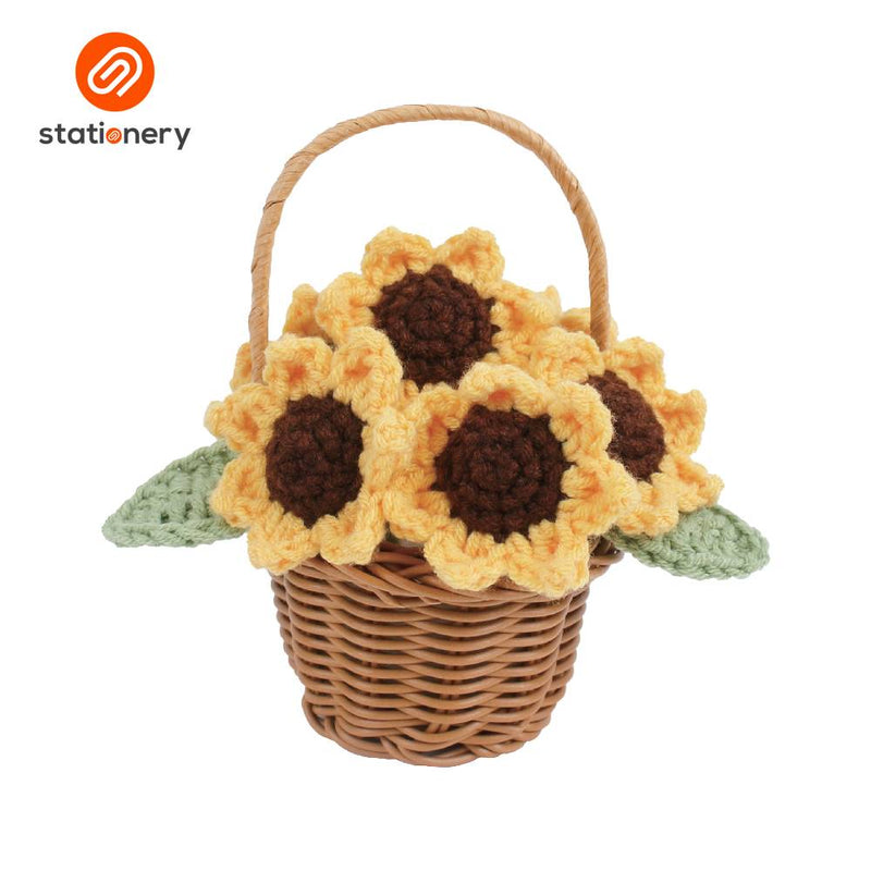 Flower Basket Crochet Fun Craft Kit Intermediate Level-zoom-