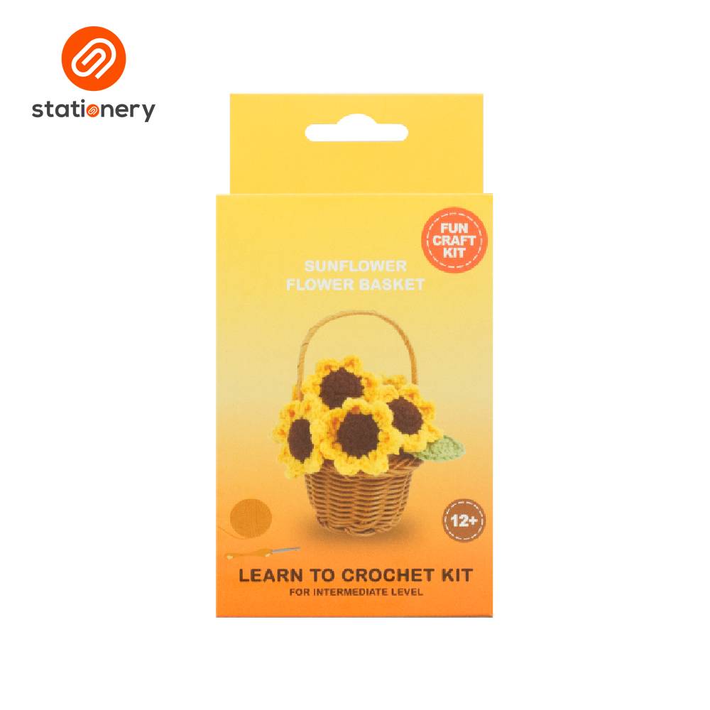 Flower Basket Crochet Fun Craft Kit Intermediate Level-zoom-9