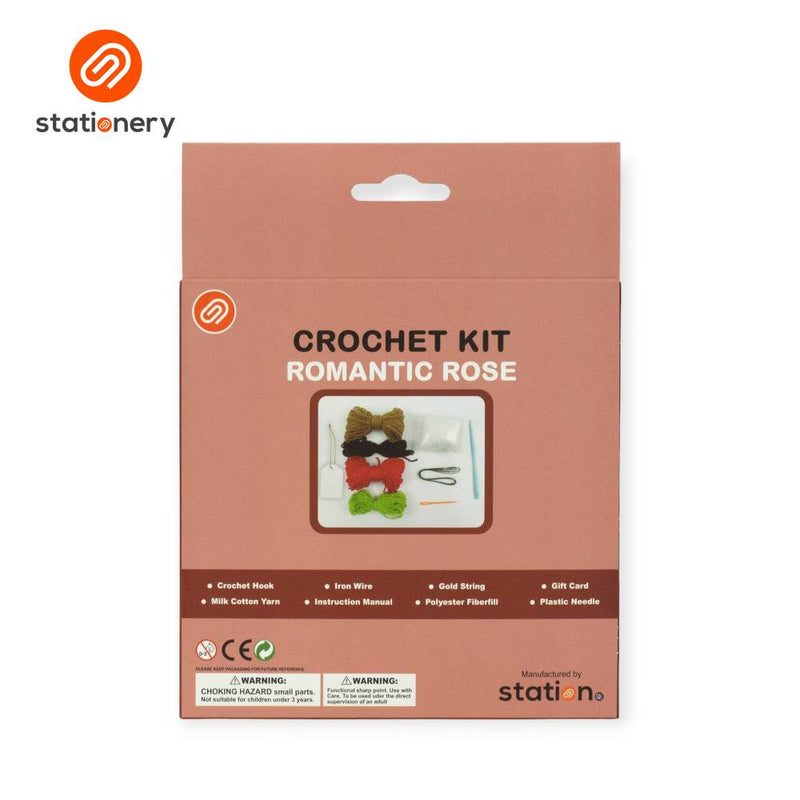 Flower Pots Crochet Fun Craft Kit  Intermediate Level - Red Roses-zoom-