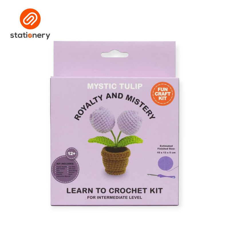 Flower Pots Crochet Fun Craft Kit  Intermediate Level-zoom-