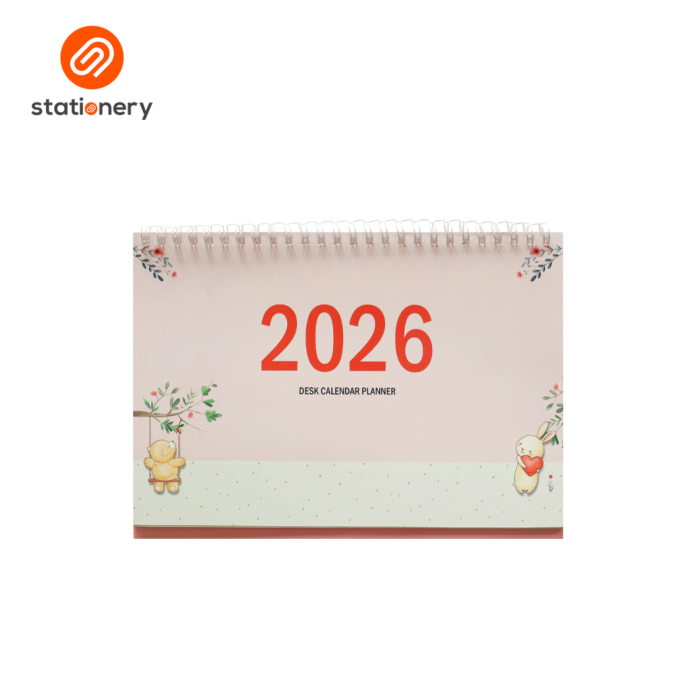 2026 Desk Monthly Planner and Calendar Set - Green-4