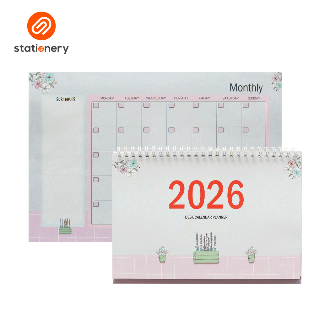 2026 Desk Monthly Planner and Calendar Set - Green-zoom-8
