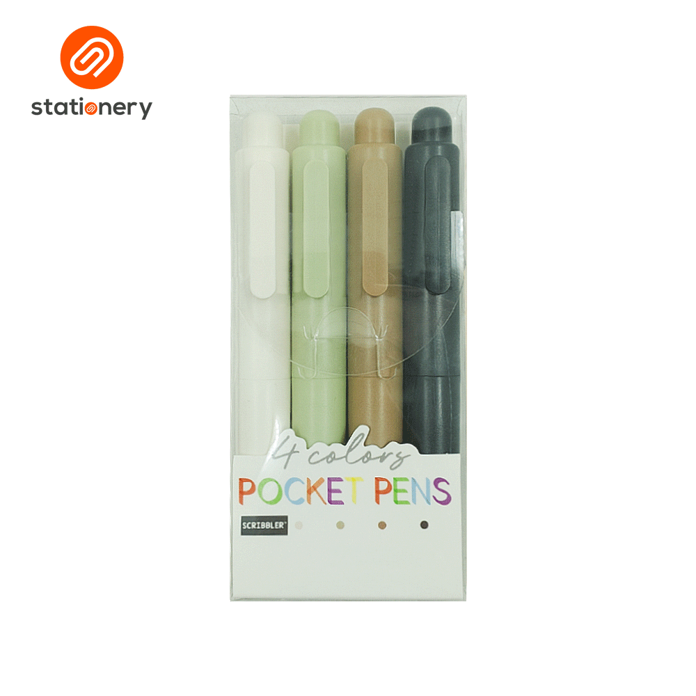 Scribbler RT Pocket Pens 4 Muted Colors-1