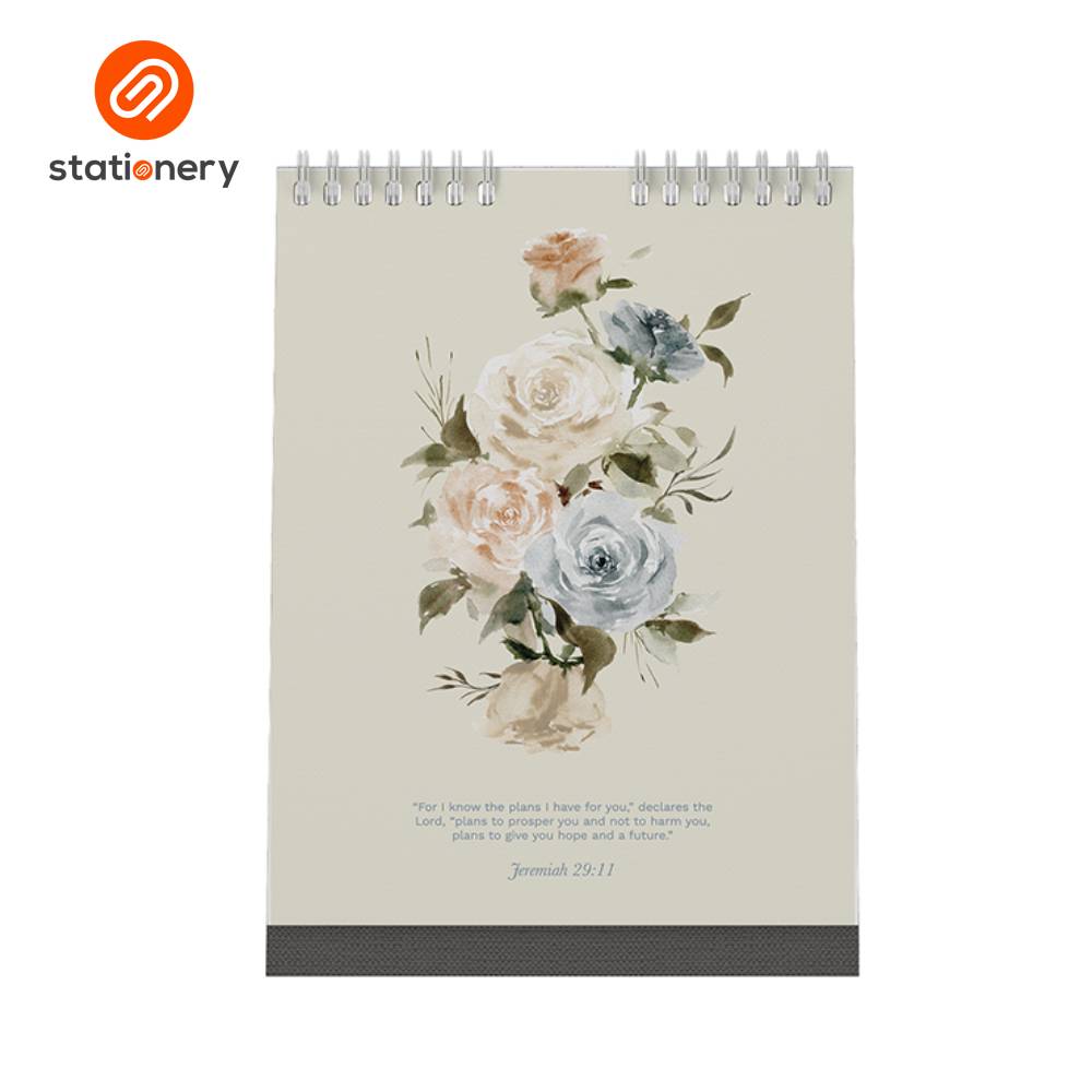 2026 Desk Calendar Florals & Verses 6 x 8"-zoom-5