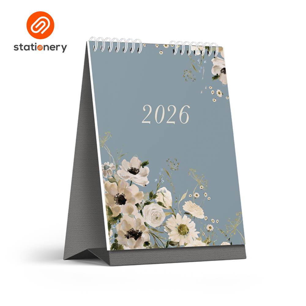 2026 Desk Calendar Florals & Verses 6 x 8"-2