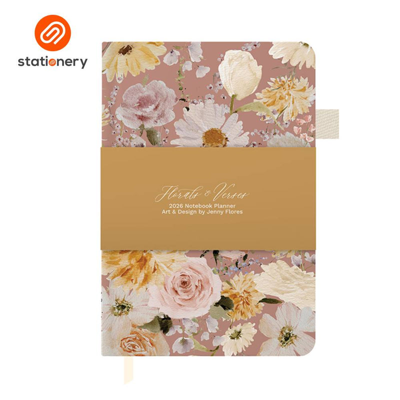2026 Notebook Planner A5 - Florals & Verses-zoom-