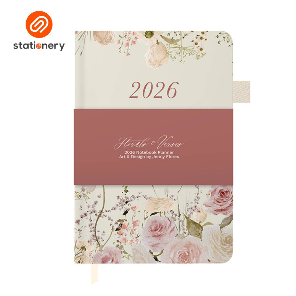 2026 Notebook Planner A5 - Florals & Verses-7