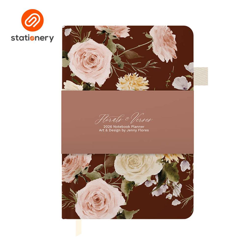 2026 Notebook Planner A5 - Florals & Verses-zoom-