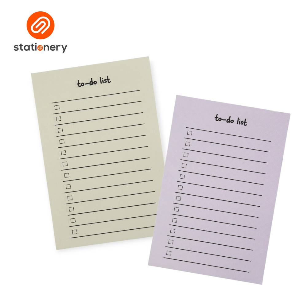 To Do List Memo Pad 50 Sheets 4x6" - Pink/Blue (Pack of 2)-2