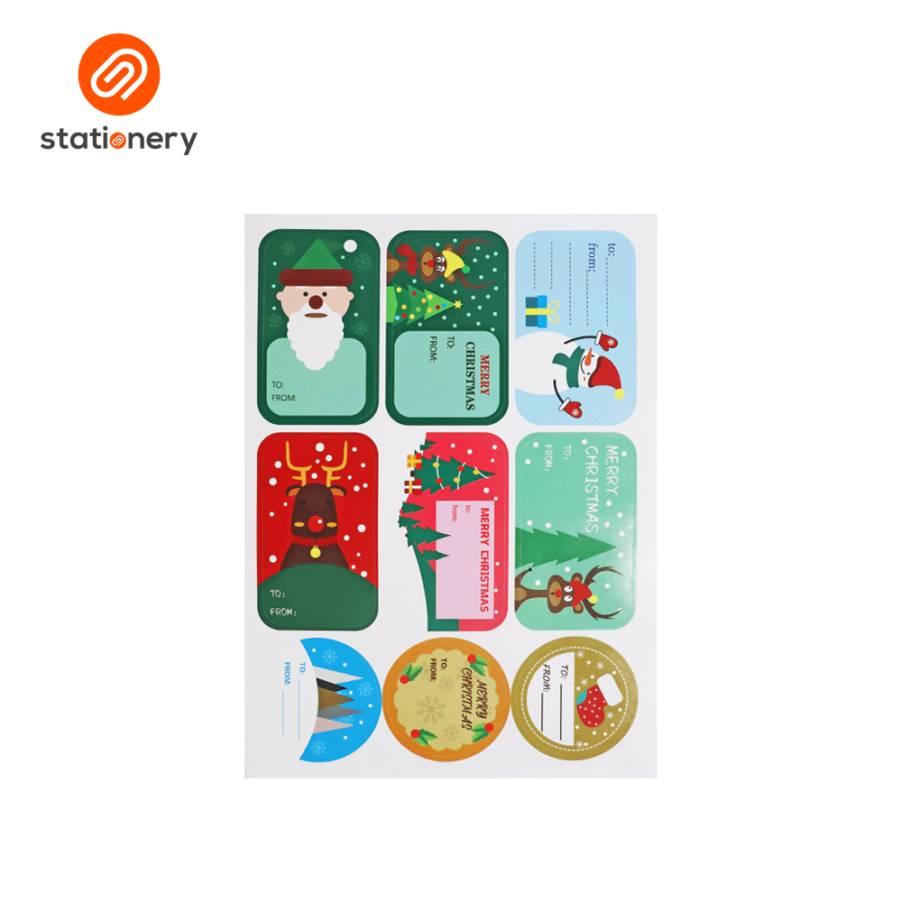 Christmas Sticker 20 Sheets - Assorted