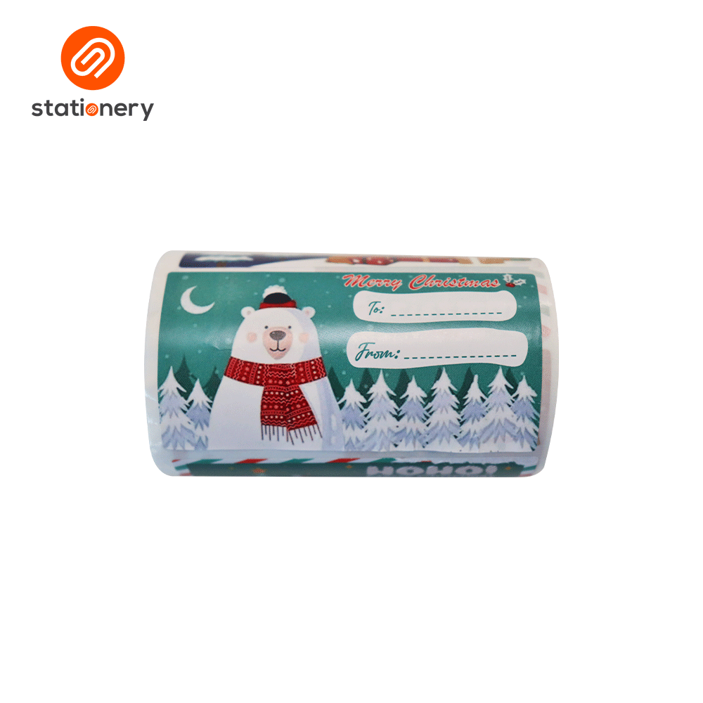 Christmas Sticker Roll 2025 - 200 pcs